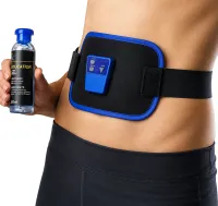 AbGymnic Muscle Stimulator Belt for Weight Loss, Abs, and Muscle Toning—a Battery-Powered Massager and Exercise Machine with a 6-Mode Muscle Stimulator for Fat Burning
