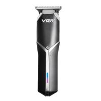 Профессиональная беспроводная окантовочная машинка VGR V-930 для стрижки волос и бороды, Аккумуляторный триммер для окантовки бороды и усов Черная