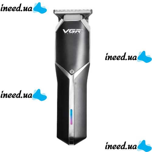Профессиональная беспроводная окантовочная машинка VGR V-930 для стрижки волос и бороды, Аккумуляторный триммер для окантовки бороды и усов Черная