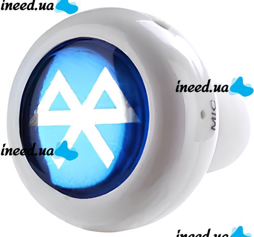Беспроводной стерео наушник AirBeats Bluetooth mini 4.0 White вакуумная гарнитура с встроенным микрофоном и шумоподавлением для IOS и Android Белый