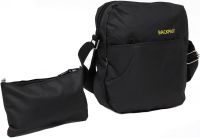 Городской набор сумок 3 в 1 Backpack 9018 рюкзак для ноутбука 15", сумка через плечо и кошелек на молнии с USB портом для наушников 42х33 см Черный