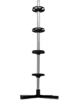 Garden Line 26X-82 Floor-Standing Wheel Storage Rack for 4 Wheels (up to 100 kg)—Vertical Stand for Car Tires and Rims, 105×45 cm