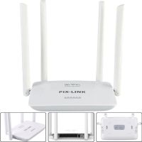 Wireless Wi-Fi Router 300 Mbps Pix-link Router LV-WR08, WIFI Router up to 300 Mb/s with 4 External Antennas and 4 ports White