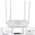 Wireless Wi-Fi Router 300 Mbps Pix-link Router LV-WR08, WIFI Router up to 300 Mb/s with 4 External Antennas and 4 ports White
