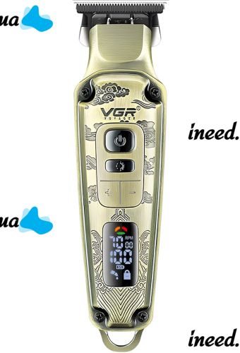 Аккумуляторная машинка для стрижки волос VGR V-901 5W беспроводной мужской триммер для стрижки и окантовки бороды и усов со сменными насадками V901