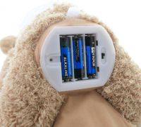 Soft Children's Toy Peekaboo Bear Teddy Bear 33 cm Musical Interactive Playing Hide-and-seek Talking Bear from 6 months Old Peekaboo Beige 