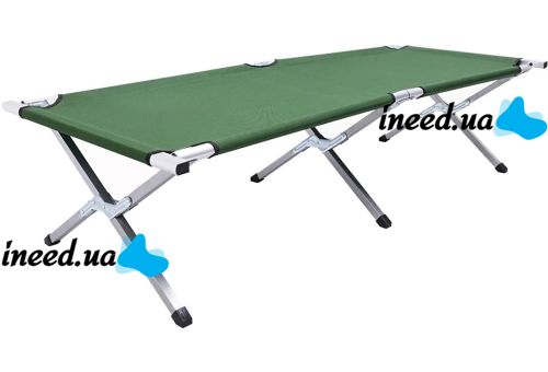 Раскладная кровать для кемпинга Camp Bed 190х65 см портативная складная раскладушка с алюминиевым каркасом до 120 кг кровать-раскладушка с чехлом