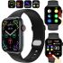 Умные наручные смарт часы Smart Watch F21 Black голосовой вызов, функции фитнеса и здоровья Bluetooth с беспроводной зарядкой IOS Android Черные