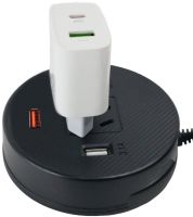 Автомобильный тройник инвертор Travel Car Power Liyuan DC-AC 12-220V 75W от прикуривателя, Универсальный USB адаптер сплиттер 12/24V в авто