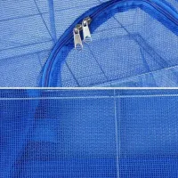 Suspended Folding Mesh Dryer for fish and vegetables 3 tiers 35x35x75cm, Reinforced Sectional Longline Mesh for drying mushrooms and fruits in the air