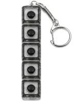 Брелок антистресс кейкап Switch Keychain SK-04 игрушка кликер с 4 механическими клавишами, карабином для ключей и RGB подсветкой Черная Jedel