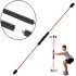 Ffelix Rod vibration trainer, a training gymnastic stick for fitness and yoga, flexibar-a body bar for the muscles of the arms, back and body Red