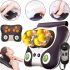 Масажна подушка Massage Pillow HT-8802 роликовий масажер для спини і шиї з підігрівом, режимом магнітотерапії і підсвічуванням 3 режими роботи від мережі        