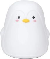 Настольный силиконовый ночник Пингвин Penguin LJC-129 с RGB подсветкой и сенсорным датчиком, Светодиодный светильник 7 режимов на аккумуляторе USB