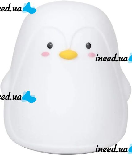 Настольный силиконовый ночник Пингвин Penguin LJC-129 с RGB подсветкой и сенсорным датчиком, Светодиодный светильник 7 режимов на аккумуляторе USB