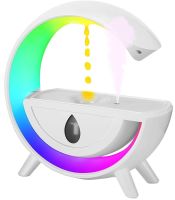 Anti-Gravity Humidifier T00K8 Nightlight Anti-Gravity Humidifier with RGB Light, Diffuser 350ml with USB drip effect White