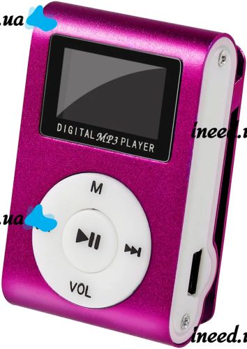 Мини MP3-плеер Toto TPS-02 With Display Earphone портативный медиа плеер с LCD дисплеем и клипсой для крепления MP3 WMA microSD USB 48х28х12 см