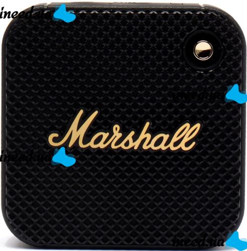 Портативная колонка Marshall Willen BT беспроводная водонепроницаемая акустическая Bluetooth система в ретро стиле USB для Android IOS Черная