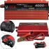 Автомобільний інвертор V-TEK VDK-4000W 12V - 220V з LED-екраном і USB роз'ємом, Авто перетворювач напруги струму від прикурювача і акумулятора