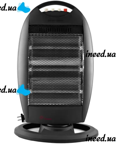 Напольный инфракрасный галогенный обогреватель Domotec MS-5951 1200W 3 режима мощности, настольный кварцевый электрообогреватель от сети 1200 Вт
