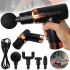 М'язовий ударний масажер Smart fascia Massager JY-760 4 насадки, ручний перкусійний вібромасажер пістолет для м'язів тіла на акумулятор JY760