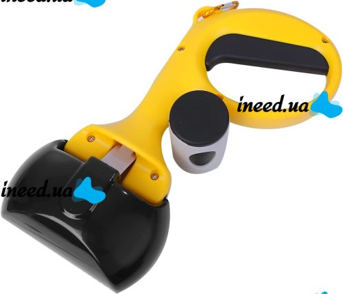 Автоматический совок для собак Pooper Scooper LS188 щипцы для уборки за животными на улице 27х13 см сборщик фекалий с держателем для пакетов Diil