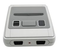 Портативная игровая ретро приставка Dendy 620 игр Денди 8 Bit Super Mini SFC, Детская консоль 8 бит с двумя джойстиками и встроенными играми Серая