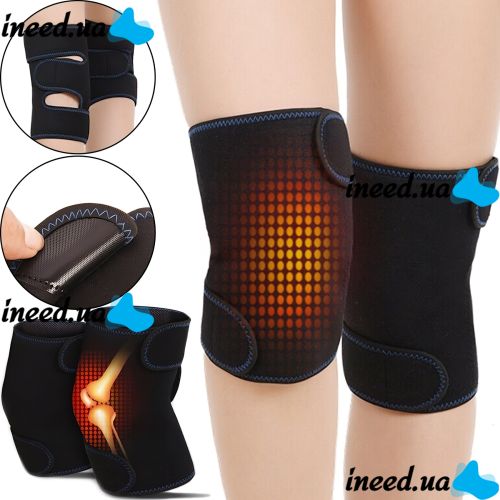 Турмалиновый наколенник с магнитными вставками Self-heating Knee Brace XL-332 с согревающим эффектом Эластичный бандаж грелка на колено с подогревом