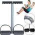 Spring-loaded Tummy Trimmer L1013 expander for the muscles of the arms, abdomen and back with a leg mount, Sports trainer Tami Trimer for strengthening the body Black