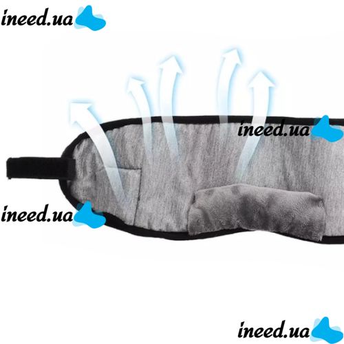 Sleep and Rest Mask 3D Music Goggles AND183 with Bluetooth Headset, USB Blindfold with Velcro Headphones with Battery Grey