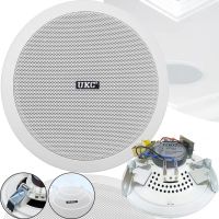 Потолочные динамики UKC CS-5500BM 6W Водоустойчивая потолочная акустика стерео колонка для врезного монтажа в потолок CS 5500 5,5" для дома Белая