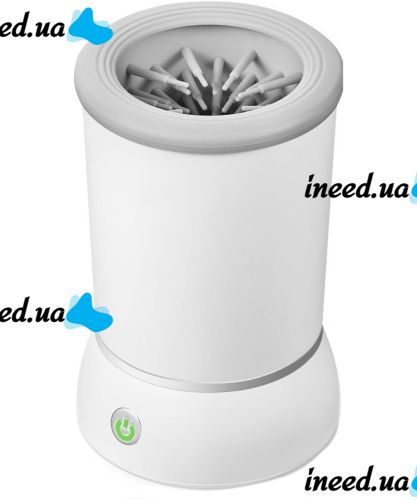 Автоматическая лапомойка Pet Foot Wash 827-6 с силиконовыми щетинками для мытья лап собак и кошек Аккумуляторная мойка стакан очиститель для животных