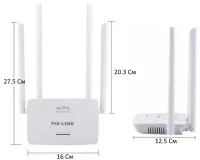 Wireless Wi-Fi Router 300 Mbps Pix-link Router LV-WR08, WIFI Router up to 300 Mb/s with 4 External Antennas and 4 ports White