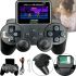 Mini Retro Gaming Console Gamepad Jetson SEGA S10 Gamepad for 520 Built-in Games, Wireless Console with 2.4 LCD Screen from Battery Black