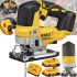 Акумуляторний електролобзик DeWalt DCS331B 20V 2AH для фігурного різання дерева і металу з 2 акумуляторами, Бездротова лобзикова пила Деволт