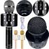 Wireless Karaoke Microphone WSTER WS-858 Bluetooth USB AUX FM with Built-in Speaker 5W, Bluetooth Microphone with Volume Control Q858 for Singing
