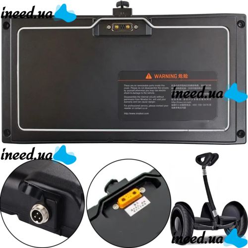 Универсальный Li-on аккумулятор для Ninebot Mini-T 2884 54V 4400mAh для сигвея 3pin, Аккумуляторная батарея для гироборда гироскутера 3 пина Черная