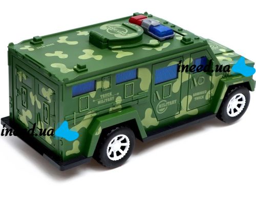 Детская копилка сейф Military Car Safe Box YJ847 купюроприемник, банкомат, электронная военная машинка для денег с кодовым замком на батарейках