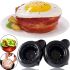 A set of baking molds for baking bacon 2 pcs Perfect Bacon Bowl edible plate, A form for cooking an edible bacon plate Black