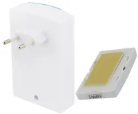 Дверной звонок Luckarm Intelligent D006 от розетки 220V беспроводная кнопка передатчик сигнала и приемник от сети на 38 мелодий для входной двери до 100 м
