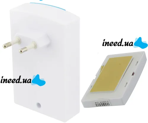 Дверной звонок Luckarm Intelligent D006 от розетки 220V беспроводная кнопка передатчик сигнала и приемник от сети на 38 мелодий для входной двери до 100 м