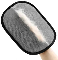 Двусторонняя перчатка Pet Hair Removal Glove PL-23 для удаления шерсти животных, электростатическая щетка для уборки ворса, пыли и волос 24х16 см 