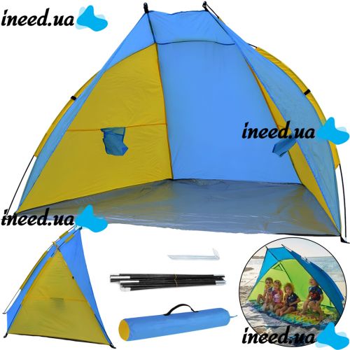 Rakushka Send Tent WM-0T103 Blue 210×120×105 cm Automatic Beach Two-Person Tent with Frame for Camping