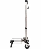 Складная мини тележка кравчучка Porter Trolley CT-25 до 25 кг двухколесная раскладная тачка с телескопической ручкой для покупок 97х24х17.5 см