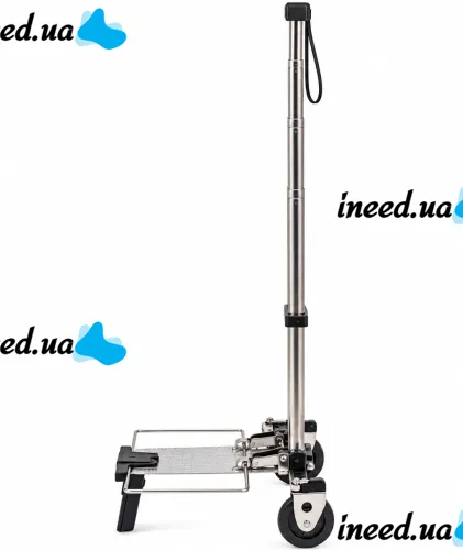 Складная мини тележка кравчучка Porter Trolley CT-25 до 25 кг двухколесная раскладная тачка с телескопической ручкой для покупок 97х24х17.5 см