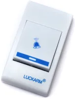 Дверной звонок Luckarm Intelligent 8853 беспроводная кнопка на батарейках, передатчик сигнала и приемник на 32 мелодий для входной двери до 150 м