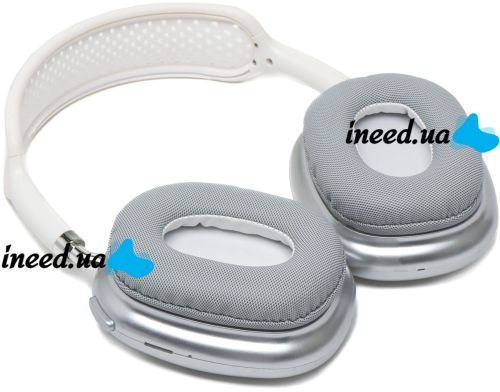 Беспроводные Bluetooth наушники AirPods Max Silver полноразмерные блютуз стереонаушники с микрофоном и шумоподавлением в чехле Smart Case MGYJ3