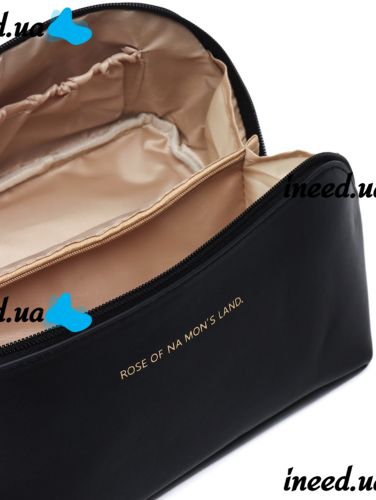 Косметичка органайзер для хранения косметики Rose Of Mon's Land Beauty Box Bag женская дорожная сумка с ручкой, водонепроницаемая Mons Черная