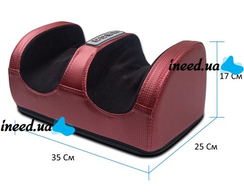 Foot Massager MP-2257 Vibrating Foot Massager, Electric Massager for Kneading feet and calves with Heating, Electric Massager Red