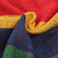 Suspended hammock 190x80 cm without slats Orange, single Mexican cotton fabric hammock without crossbars for lounging with cover, bag